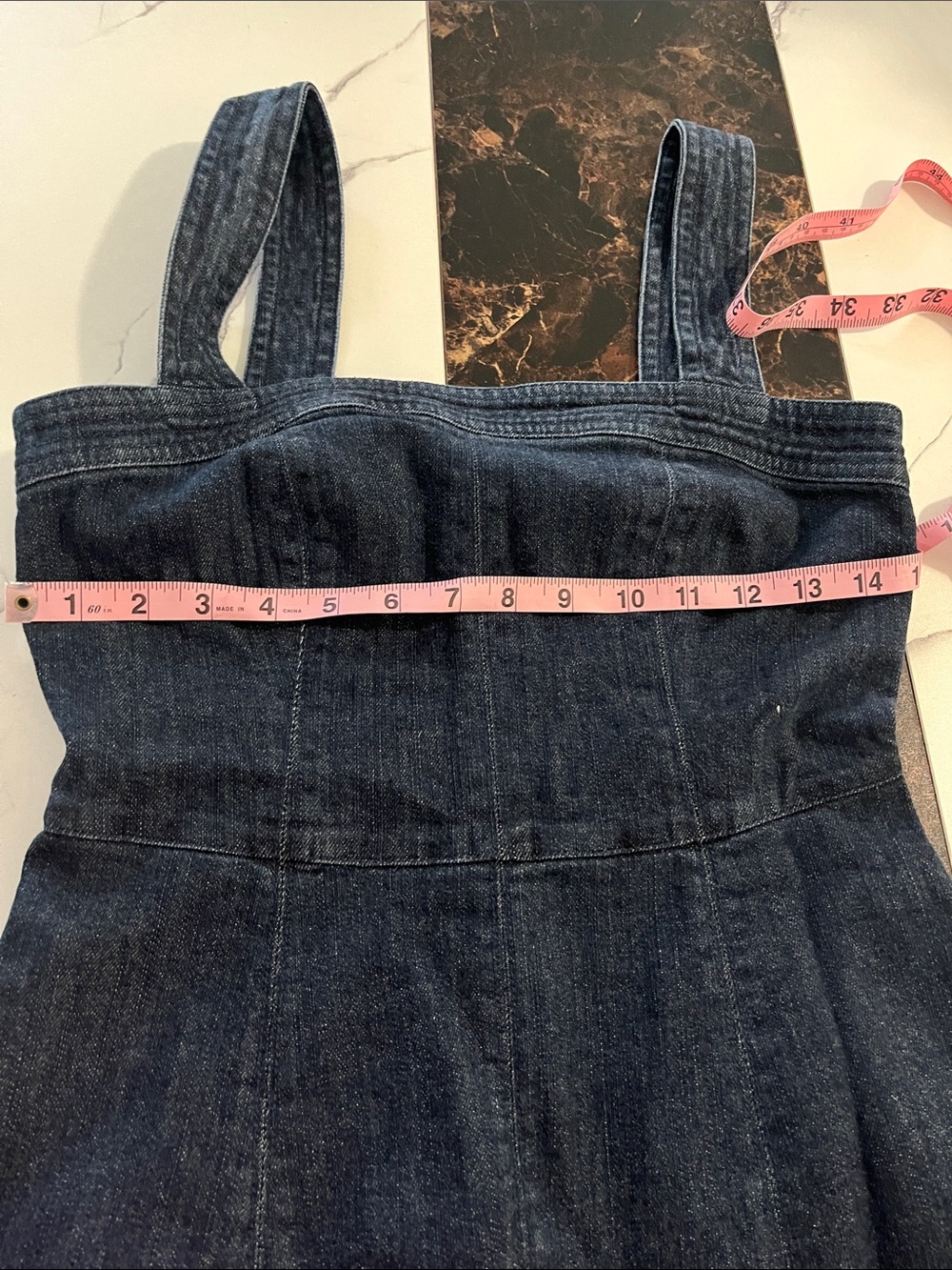 Steve Madden Dark Blue Denim Maxi Dress - Picture 11 of 11